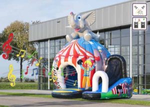 hoppeborg disko med rutschebane