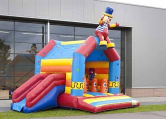 Hoppeborg med tag, pop-up & rutschebane - Image 2