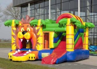 Hoppeborg MultiPlay med pop-up & rutschebane