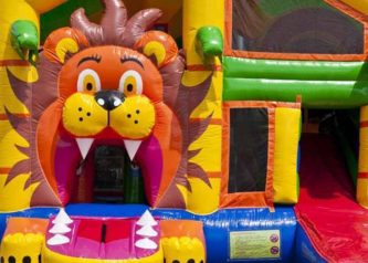 Hoppeborg MultiPlay med pop-up & rutschebane - Image 2