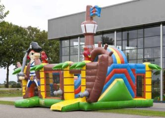 Hoppeborg MultiPlay Piratskib med pop-up & rutschebane - Image 2